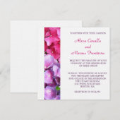 Einladung zur Hochzeit von Hydrangea (Vorne/Hinten)