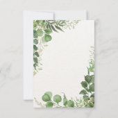 Einladung zur Hochzeit von Illustrierten Blumen in (Rückseite)