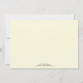 Einladung zur Hochzeit von Kirschblüten (Aqua) (Rückseite)