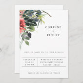 Einladung zur Hochzeit von Korallen (Vorne/Hinten)