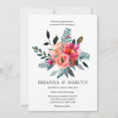 Einladung zur Hochzeit von Korallen und Seestreitk (Vorderseite)