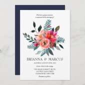 Einladung zur Hochzeit von Korallen und Seestreitk (Vorne/Hinten)