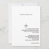 Einladung zur Hochzeit von Kreuz und Tuch (Vorderseite)