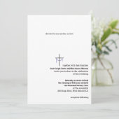 Einladung zur Hochzeit von Kreuz und Tuch (Stehend Vorderseite)