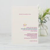 Einladung zur Hochzeit von Kreuz und Tuch (Stehend Vorderseite)