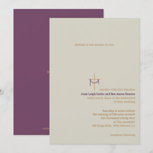 Einladung zur Hochzeit von Kreuz und Tuch