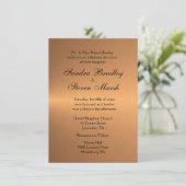 Einladung zur Hochzeit von Kupfer (Stehend Vorderseite)