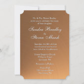 Einladung zur Hochzeit von Kupfer (Vorderseite)