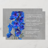 Einladung zur Hochzeit von Larkspur (Vorne/Hinten)