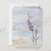 Einladung zur Hochzeit von Lavender Watercolor (Rückseite)