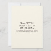 Einladung zur Hochzeit von Leopard Print Post (Rückseite)