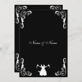 Einladung zur Hochzeit von Lesben - Braut und Brau (Vorne/Hinten)