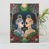 Einladung zur Hochzeit von Lesbian (Stehend Vorderseite)