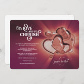 Einladung zur Hochzeit von Liebe und Tschechien (Vorne/Hinten)