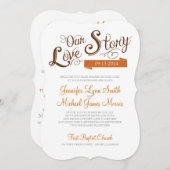 Einladung zur Hochzeit von Lieben (Vorne/Hinten)