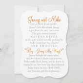 Einladung zur Hochzeit von Lieben (Rückseite)