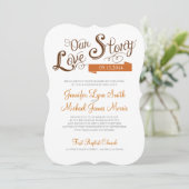 Einladung zur Hochzeit von Lieben (Stehend Vorderseite)