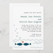 Einladung zur Hochzeit von Lieben (Vorne/Hinten)