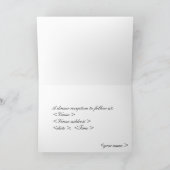 Einladung zur Hochzeit von Light Blue & Black Dama (Innenseite)