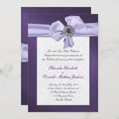 Einladung zur Hochzeit von Lila Damaskus (Vorne/Hinten)