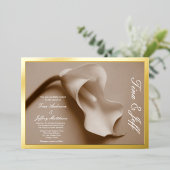 Einladung zur Hochzeit von Lilienblättern (Stehend vorne)