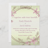 Einladung zur Hochzeit von Lime Green Nature (Vorne/Hinten)