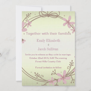 Einladung zur Hochzeit von Lime Green Nature