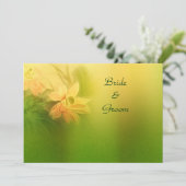 Einladung zur Hochzeit von Limonen Blumen (Stehend Vorderseite)