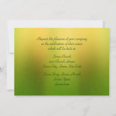 Einladung zur Hochzeit von Limonen Blumen (Rückseite)