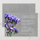 Einladung zur Hochzeit von Limonium (Vorne/Hinten)