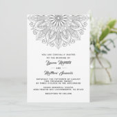 Einladung zur Hochzeit von Mandala (Stehend Vorderseite)