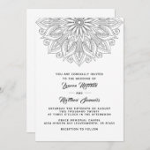 Einladung zur Hochzeit von Mandala (Vorne/Hinten)