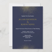 Einladung zur Hochzeit von Marine und Gold Stardus (Vorderseite)