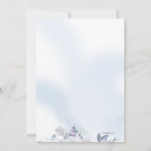 Einladung zur Hochzeit von Mayflower Blue (Rückseite)