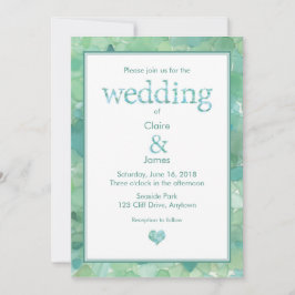 Einladung zur Hochzeit von Meerglas