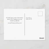 Einladung zur Hochzeit von Minimal Branch Postkarte (Rückseite)