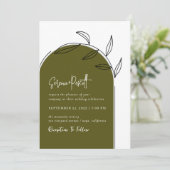 Einladung zur Hochzeit von Minimal-Skripten (Stehend Vorderseite)