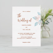 Einladung zur Hochzeit von Minimalistischem Gold/R (Stehend vorne)