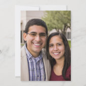 Einladung zur Hochzeit von Minimalistischem Rotem (Rückseite)