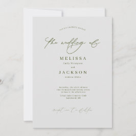 Einladung zur Hochzeit von Minimalistischen Grauen