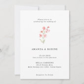 Einladung zur Hochzeit von Minimalistischen Wasser (Vorderseite)