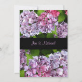 Einladung zur Hochzeit von Monogram Hydrangea (Rückseite)