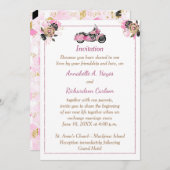 Einladung zur Hochzeit von Motorrädern (Vorne/Hinten)