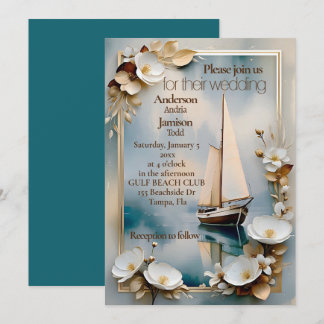 Einladung zur Hochzeit von Nautical Yacht