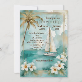 Einladung zur Hochzeit von Nautical Yacht