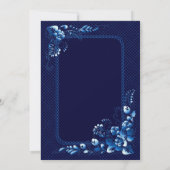 Einladung zur Hochzeit von Navy Blue (Rückseite)