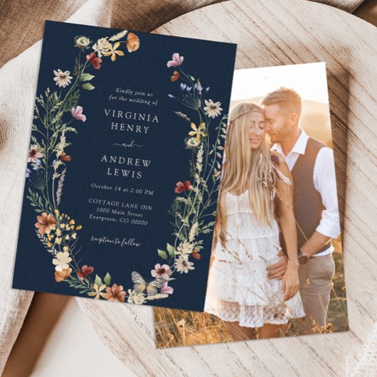 Einladung zur Hochzeit von Navy Boho