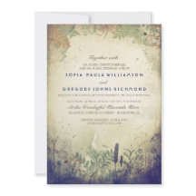 Einladung zur Hochzeit von Navy Rustic Woodland