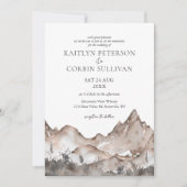 Einladung zur Hochzeit von neutralem Ton (Vorderseite)