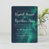 Einladung zur Hochzeit von Nordlichtern (Stehend Vorderseite)